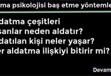 Aldatma Psikolojisi Baş etme yöntemleri